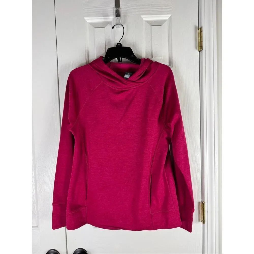 Champion Womens Hooded Pink Sweatshirt Size M